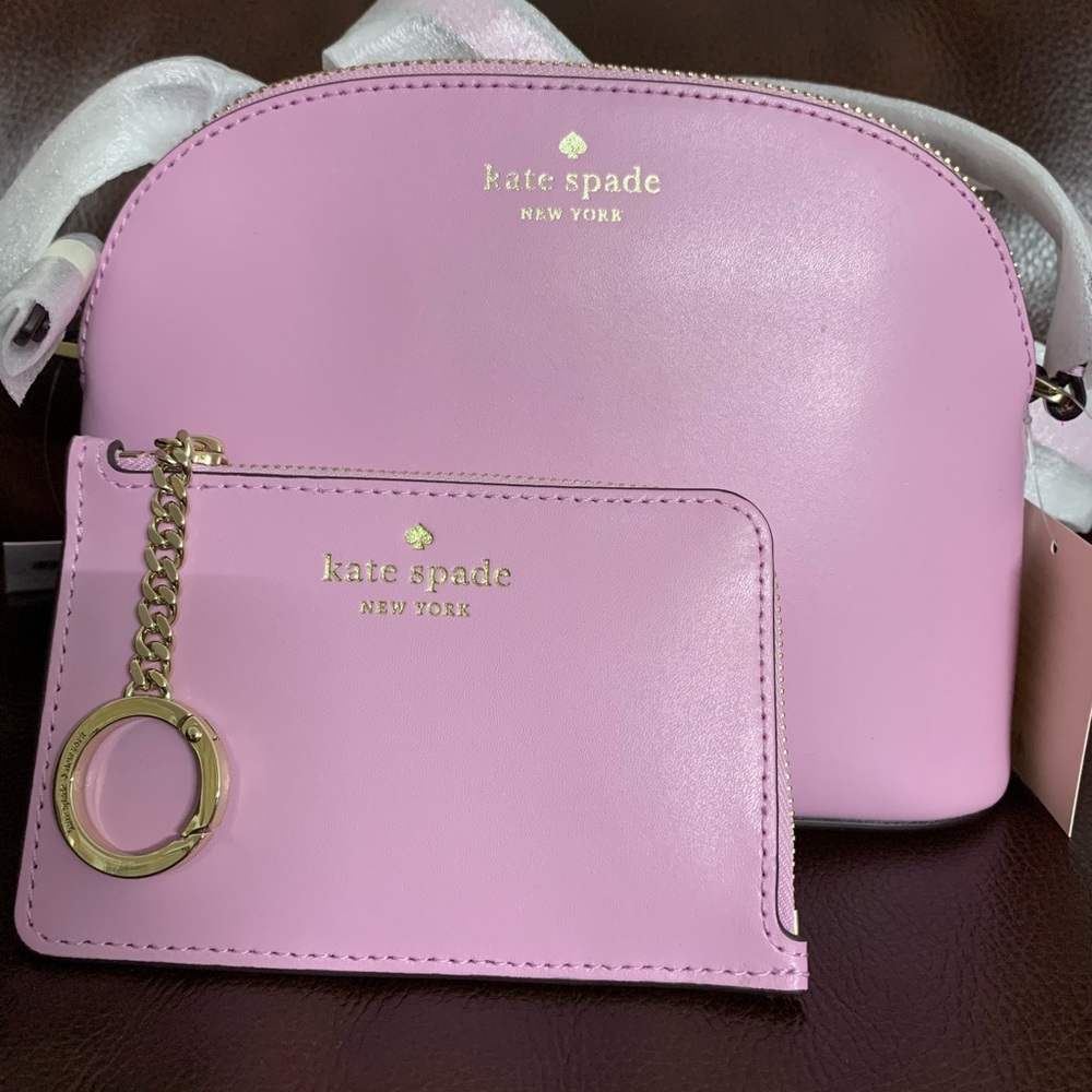 ‼️SOLD‼️2PCS Set KATE SPADE♠️Dome Crossbody with Zip Card - Picture 1 of 10